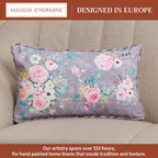 Sweet Rose Lavender Throw Pillow Covers