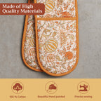 Pumpkin Spice Double Oven Mitts