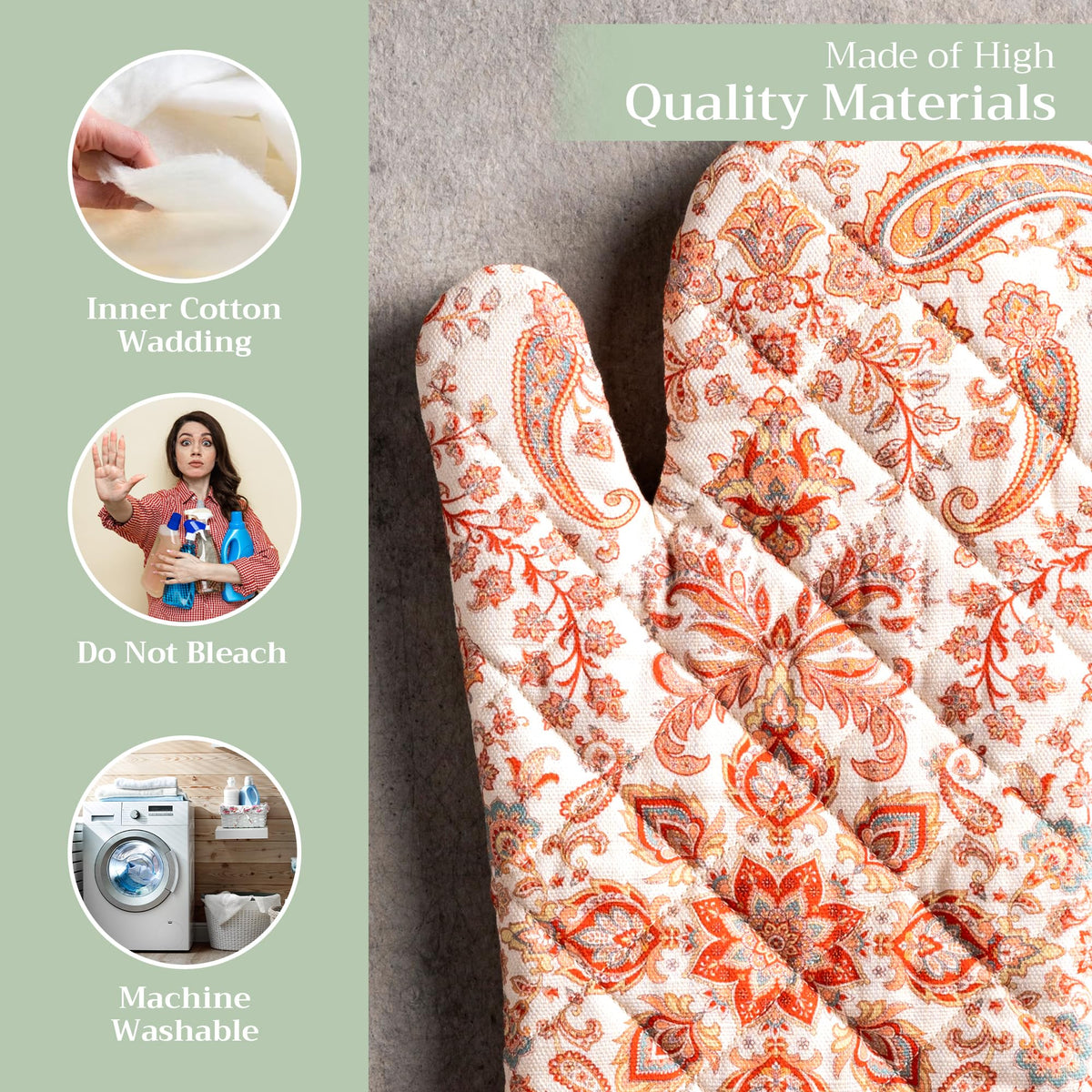 Cachemire Oven Mitts