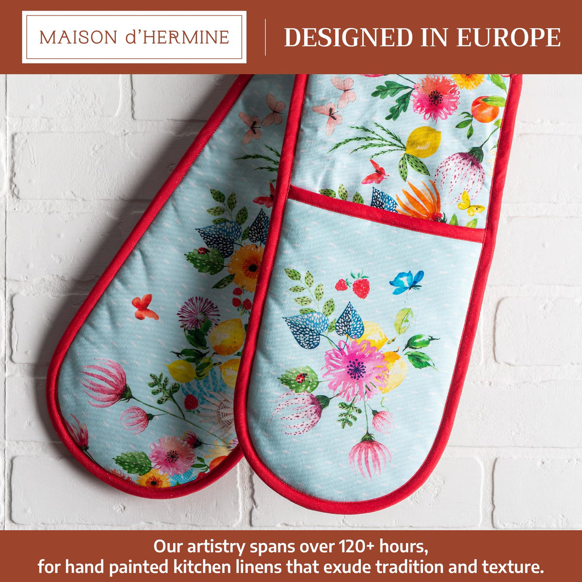 Jardin D'Ete Double Oven Mitts