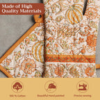Pumpkin Spice Oven Mitts + Pot Holders