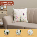 Botanical Fresh Throw Pillow Covers
