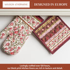 Reveillon Au Jardin Oven Mitts + Pot Holders