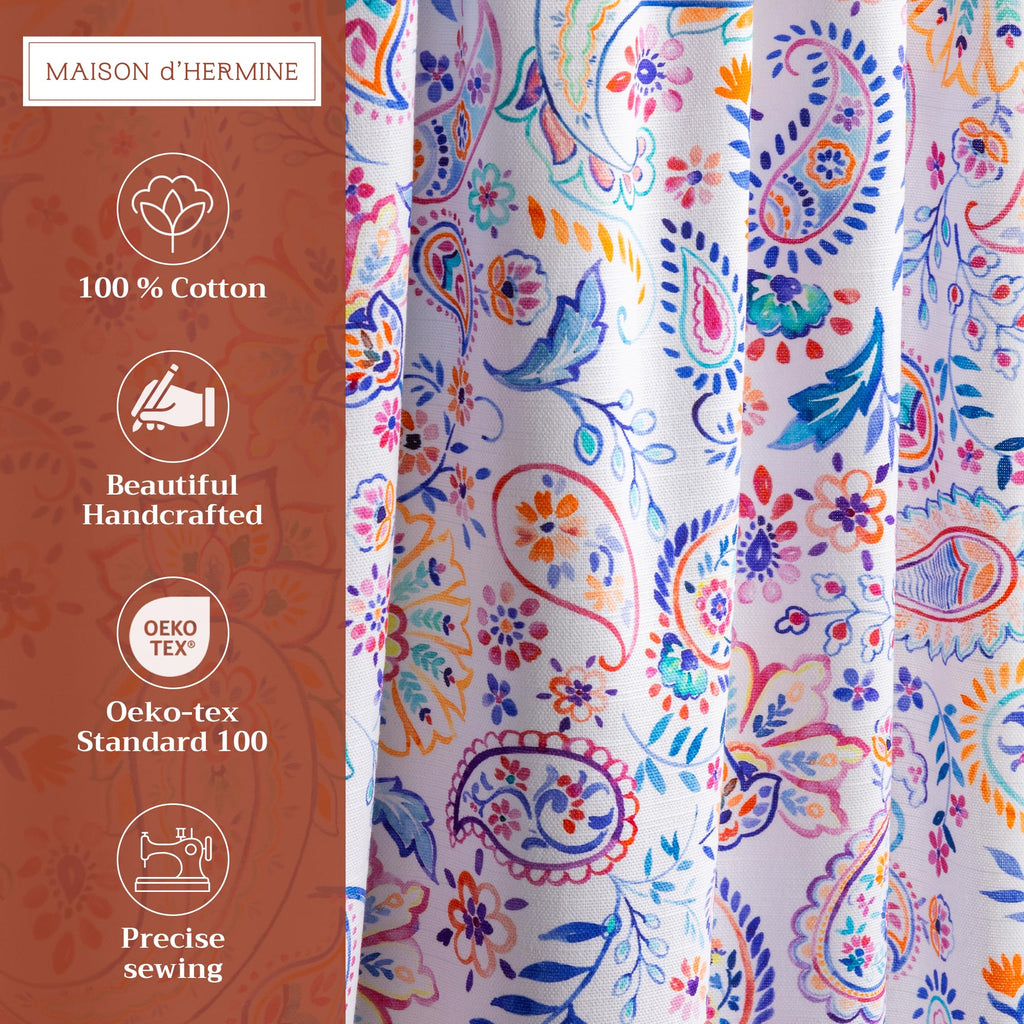 Indian Floral Kitchen Curtains