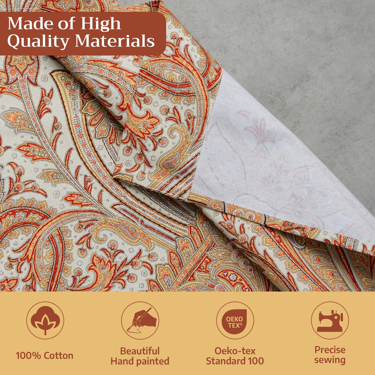 Kashmir paisley Kitchen Curtains