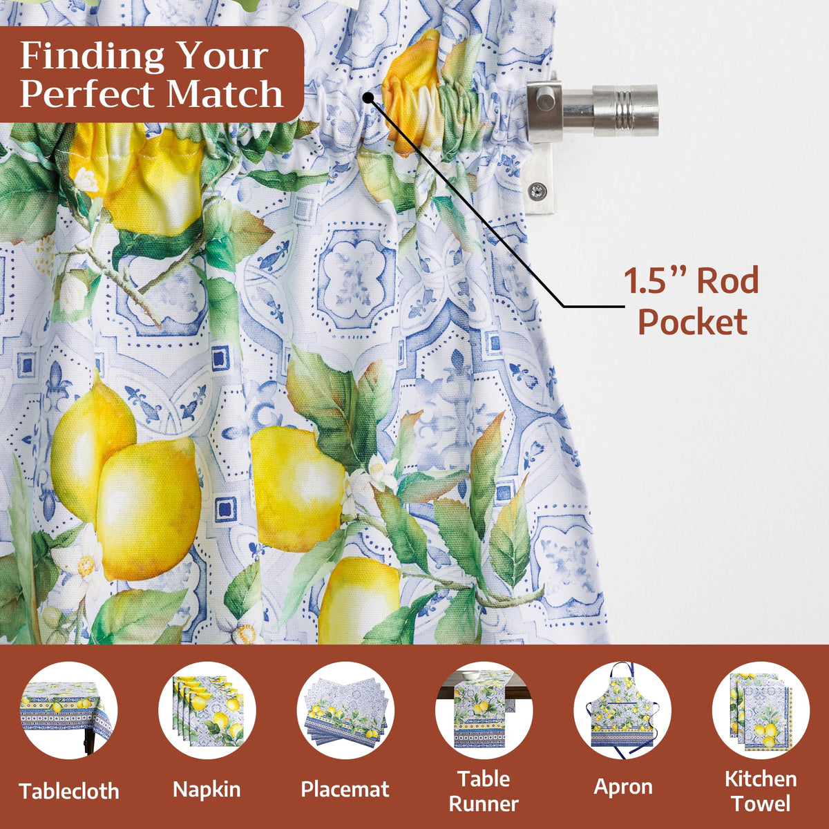 Citrus Kitchen Curtains