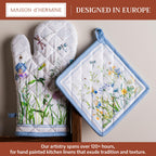 Fleurs De Mai Oven Mitts + Pot Holders