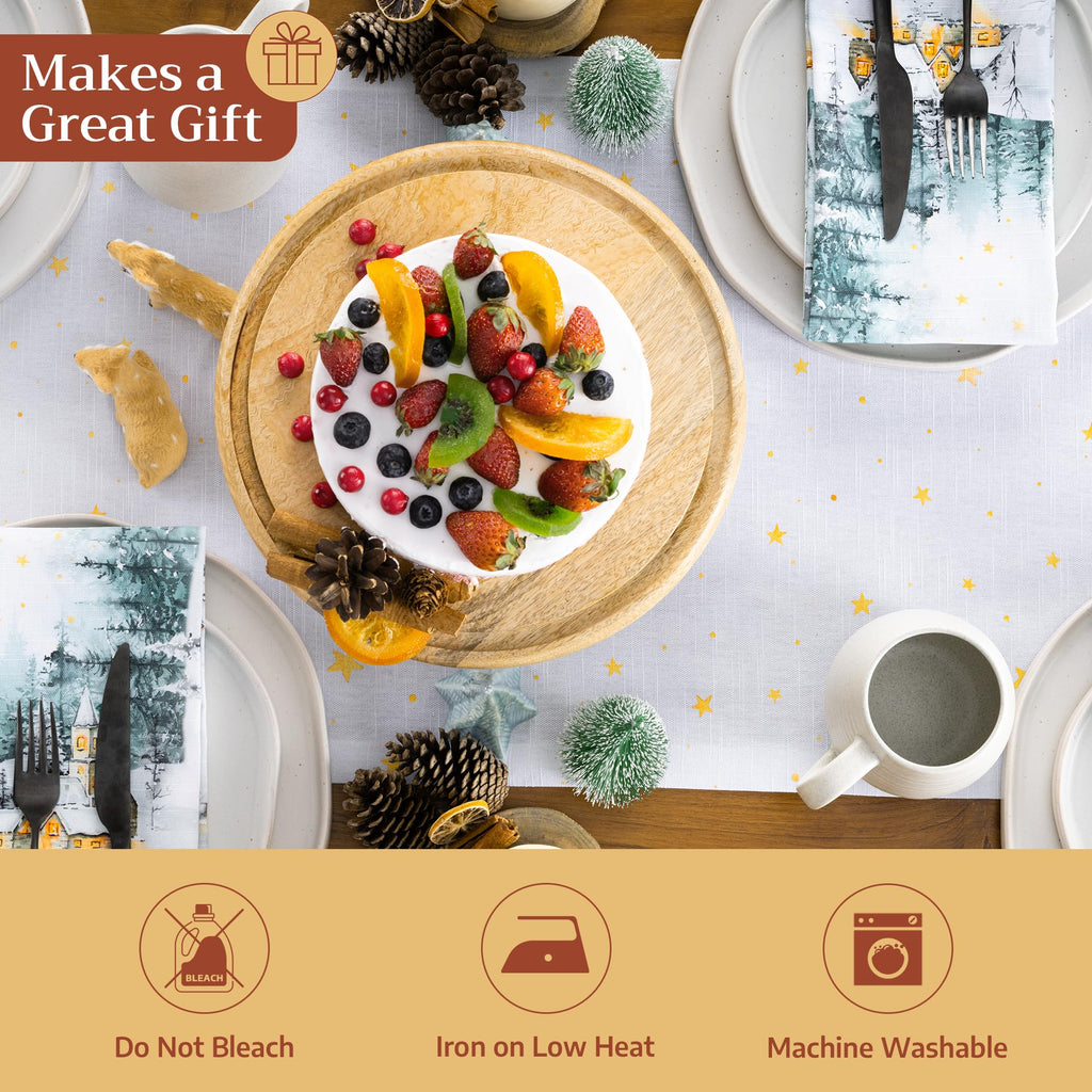 Neige de noel Table Runners