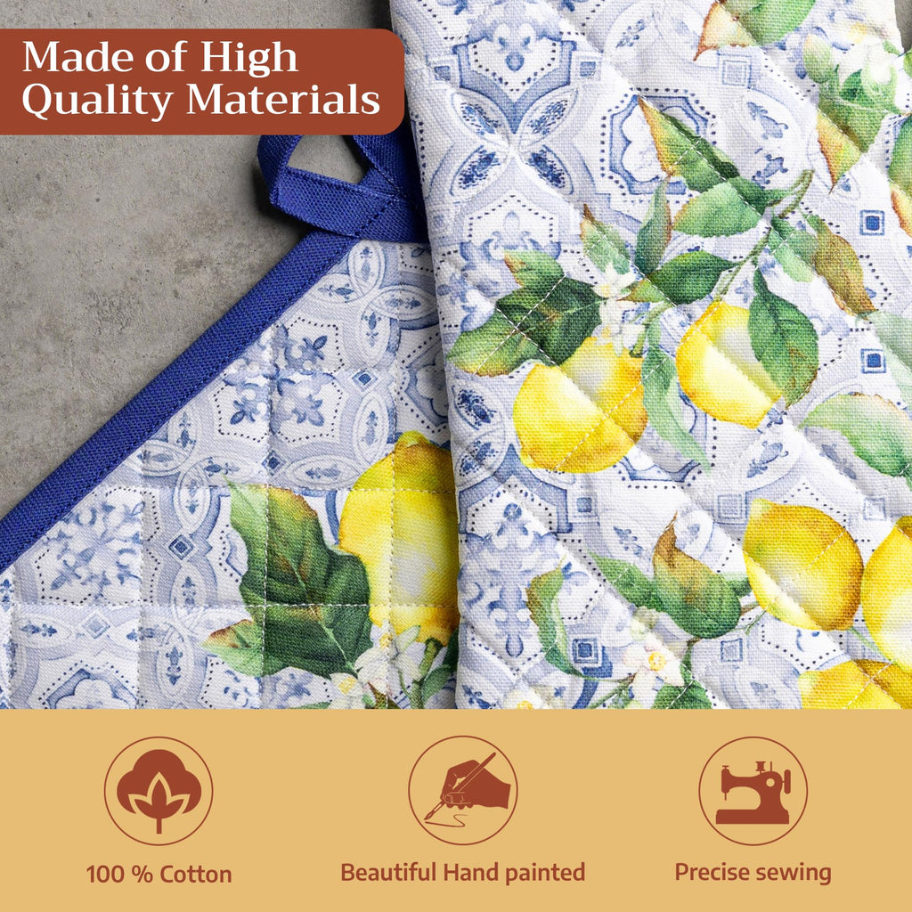 Citrus Oven Mitts + Pot Holders
