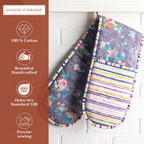 Sweet Rose Lavender Double Oven Mitts