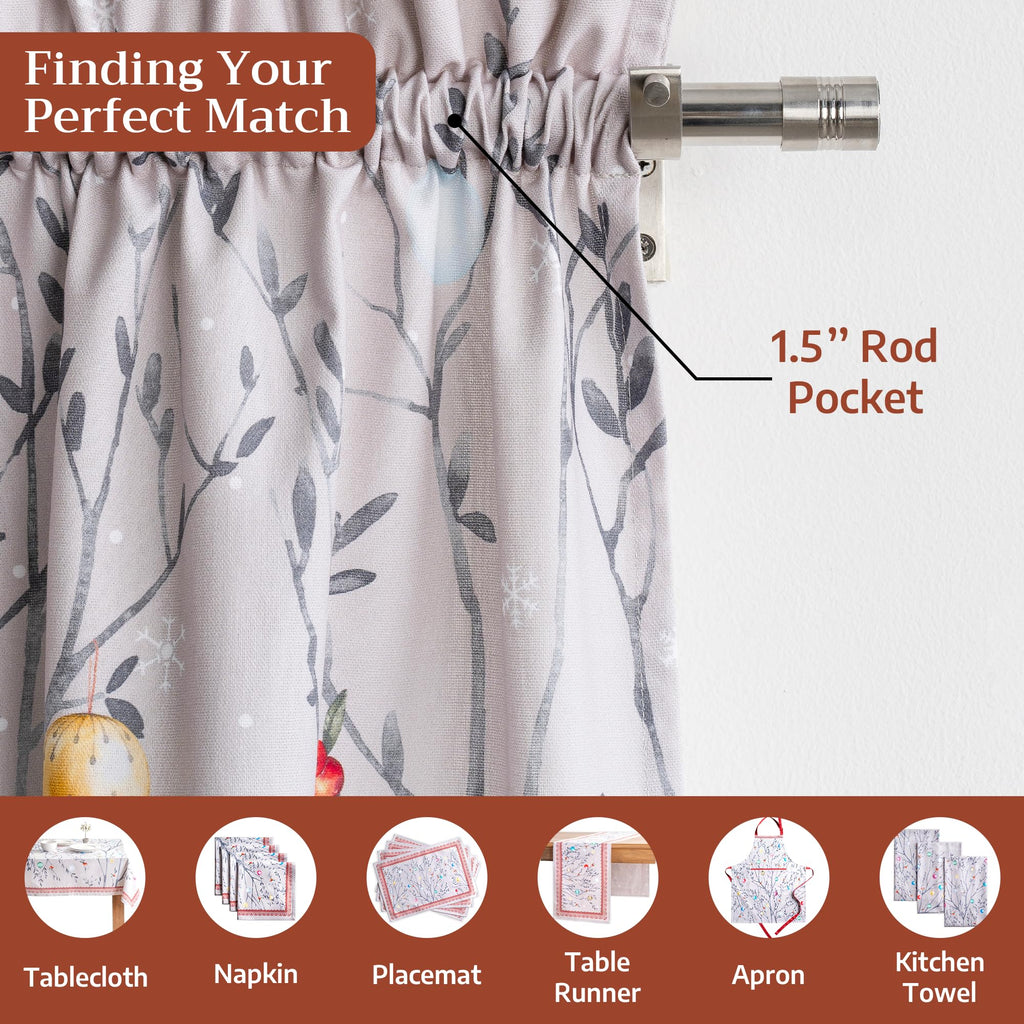 Fairy Christmas Kitchen Curtains