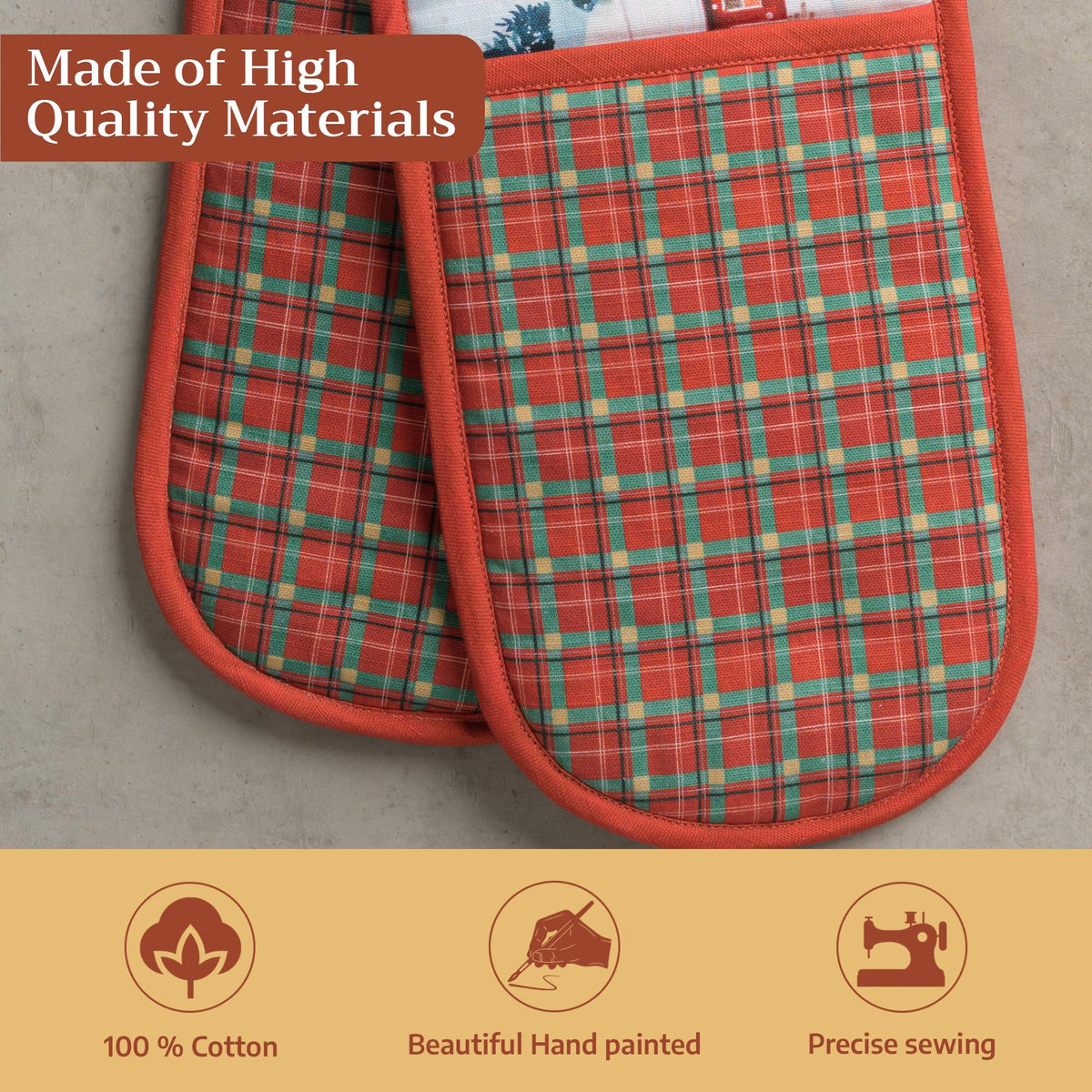 Megeve Double Oven Mitts