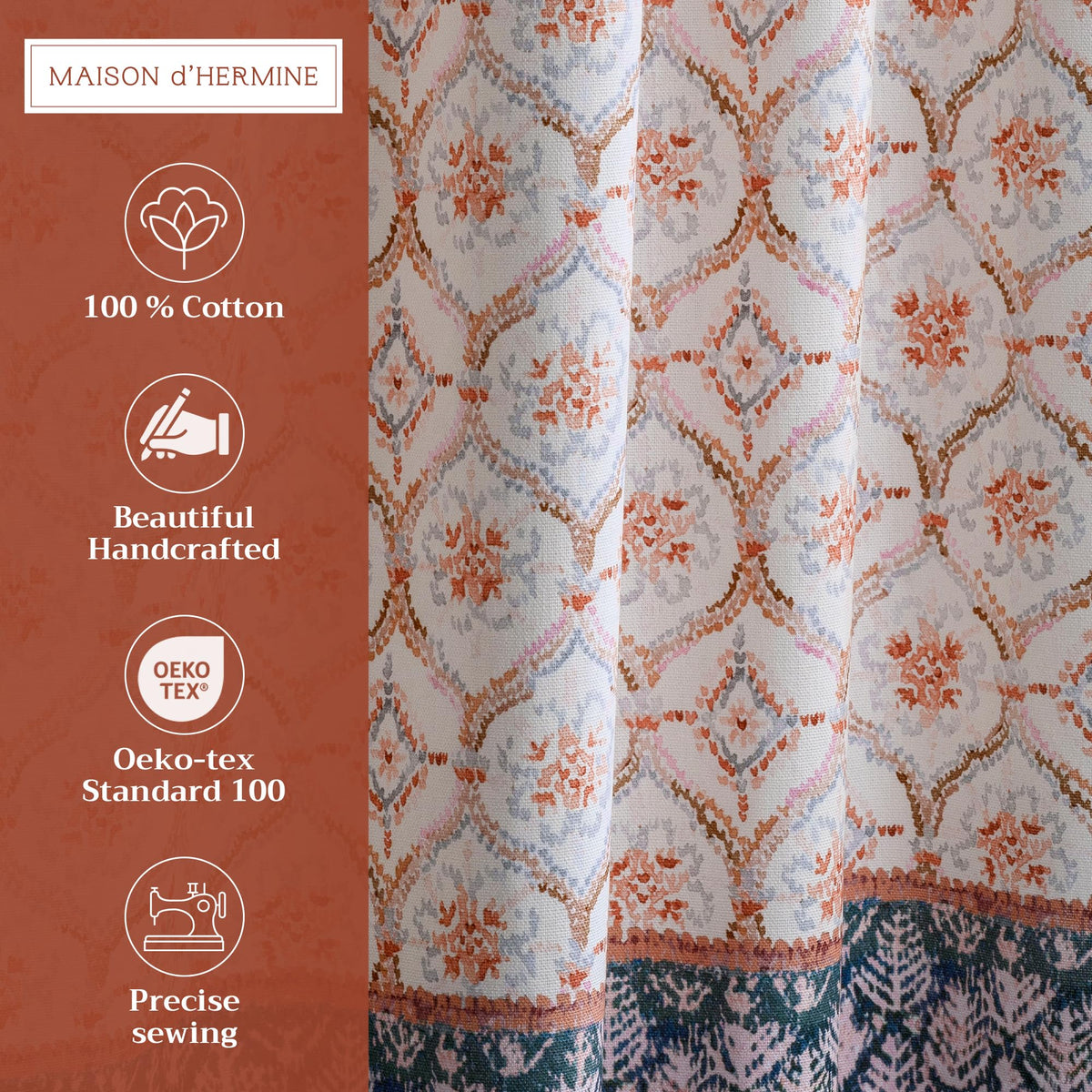 Fair Isle Kitchen Curtains