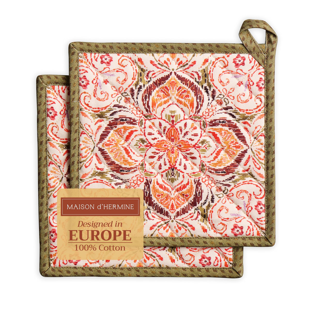Damask Pot Holders