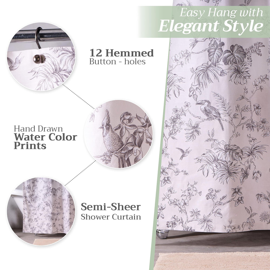 Jouy Paradise Shower Curtains