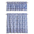 Melodie Bleue Kitchen Curtains