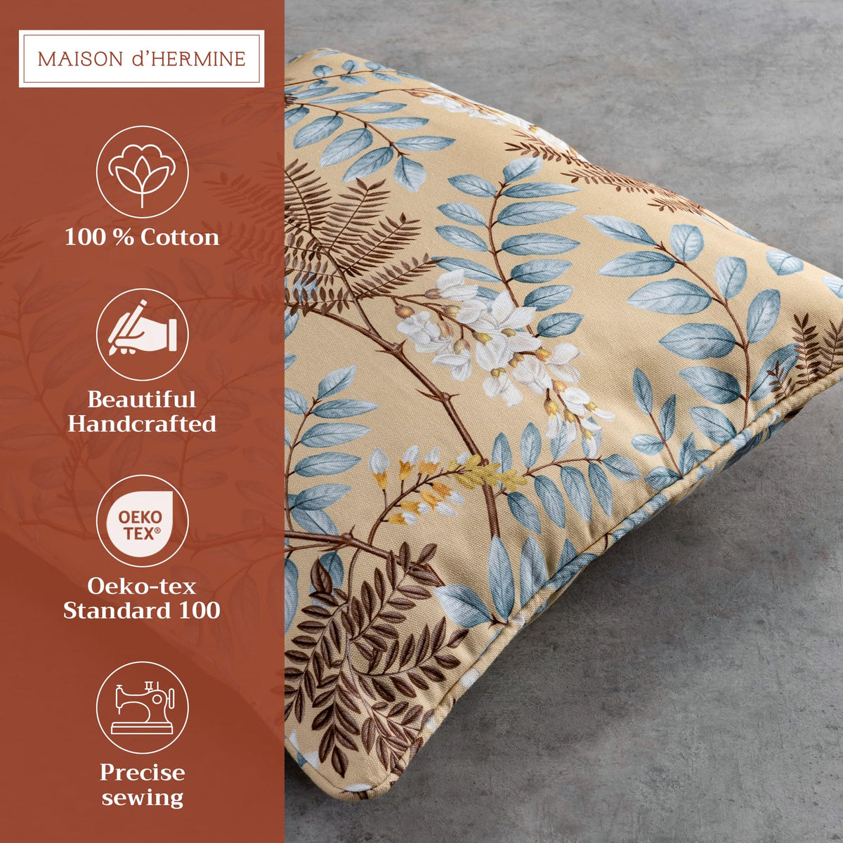Feuillage Throw Pillow Covers