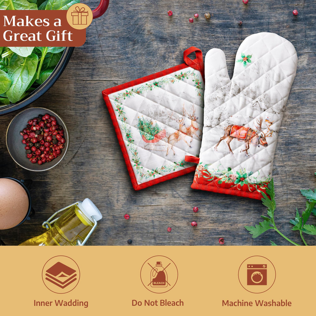 Christmas Tradition Oven Mitts + Pot Holders