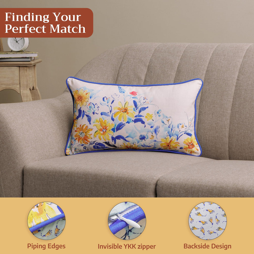 Girassol Throw Pillow Covers