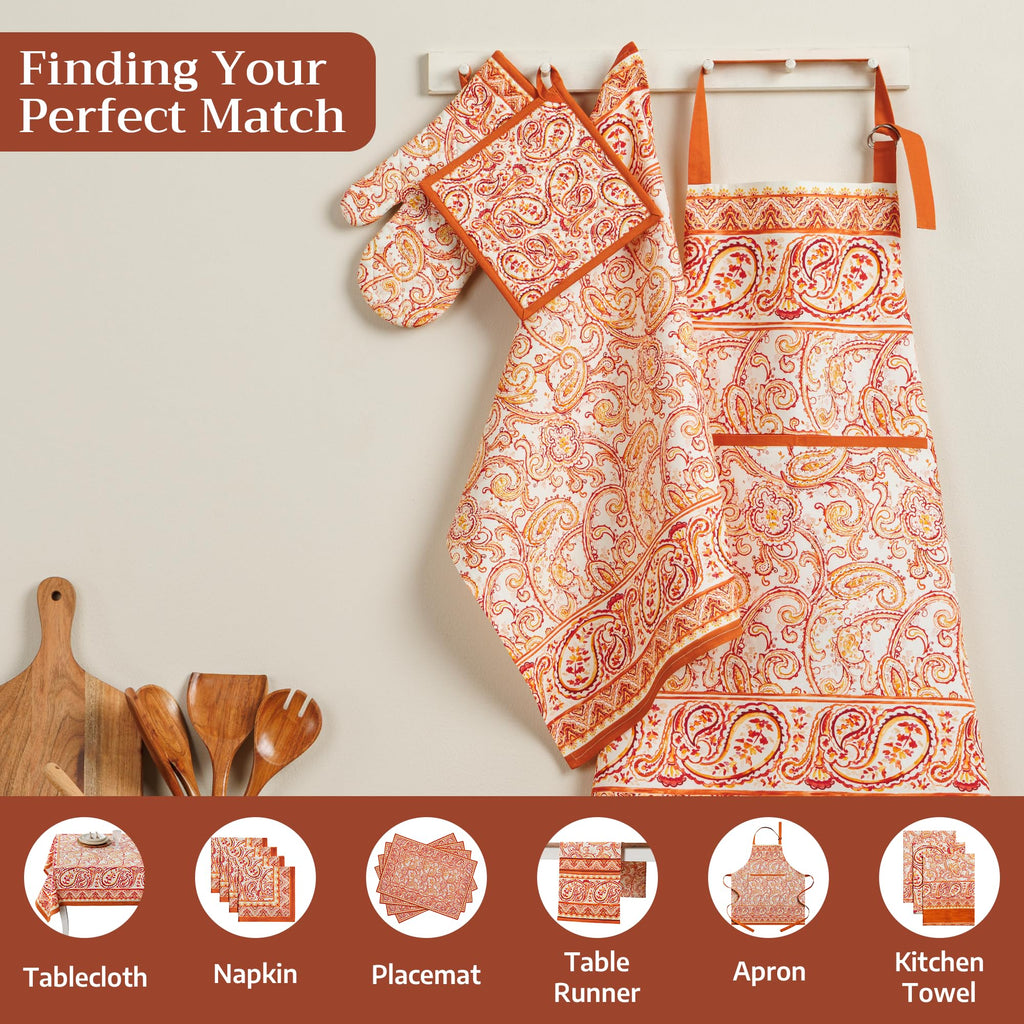 Palatial Paisley Oven Mitts