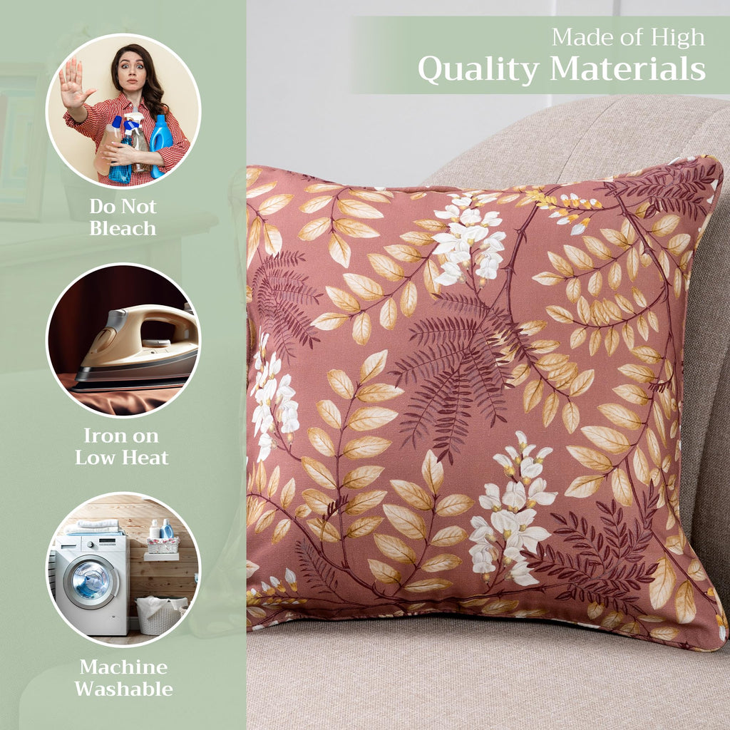 Feuillage Throw Pillow Covers