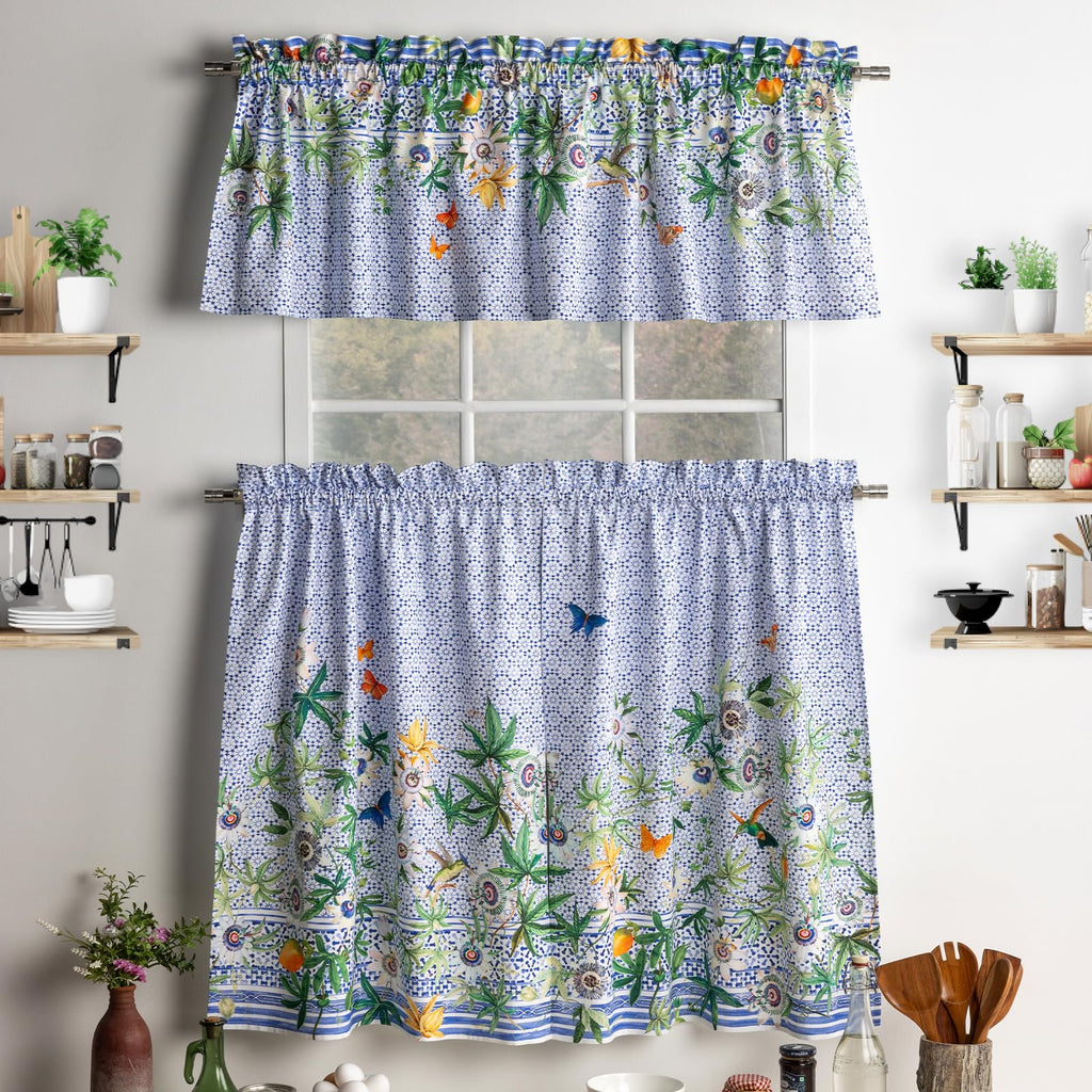Passiflora Kitchen Curtains