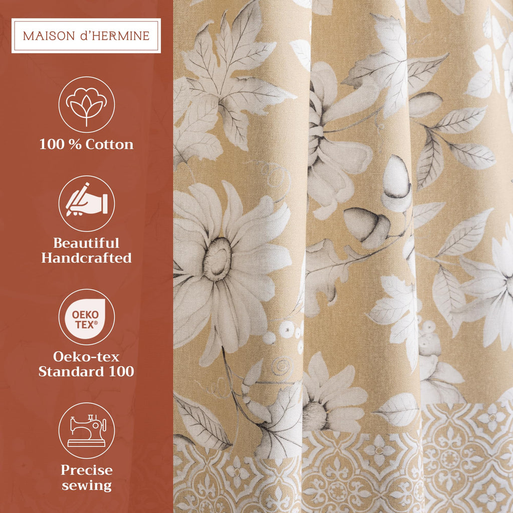 Pretty Autumn Kitchen Curtains