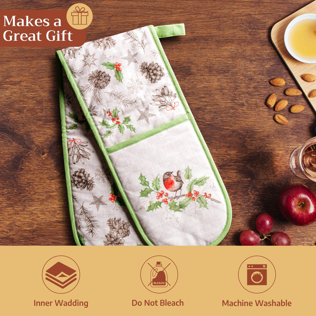 Christmas Dew Double Oven Mitts
