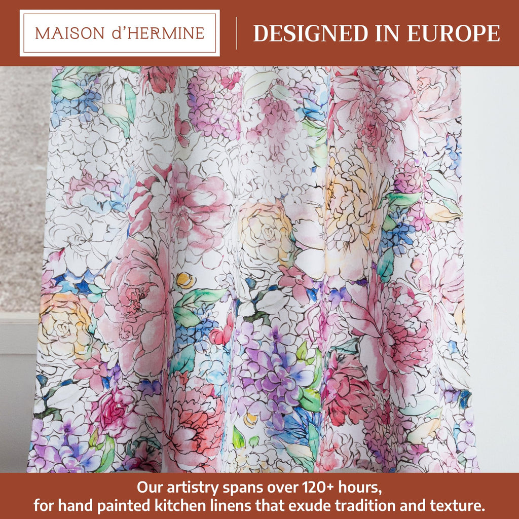 Floral Love Kitchen Curtains