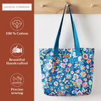 Happy Florals Canvas Tote Bags