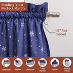Christmas Market Kitchen Curtains