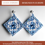 Summer Blues Pot Holders