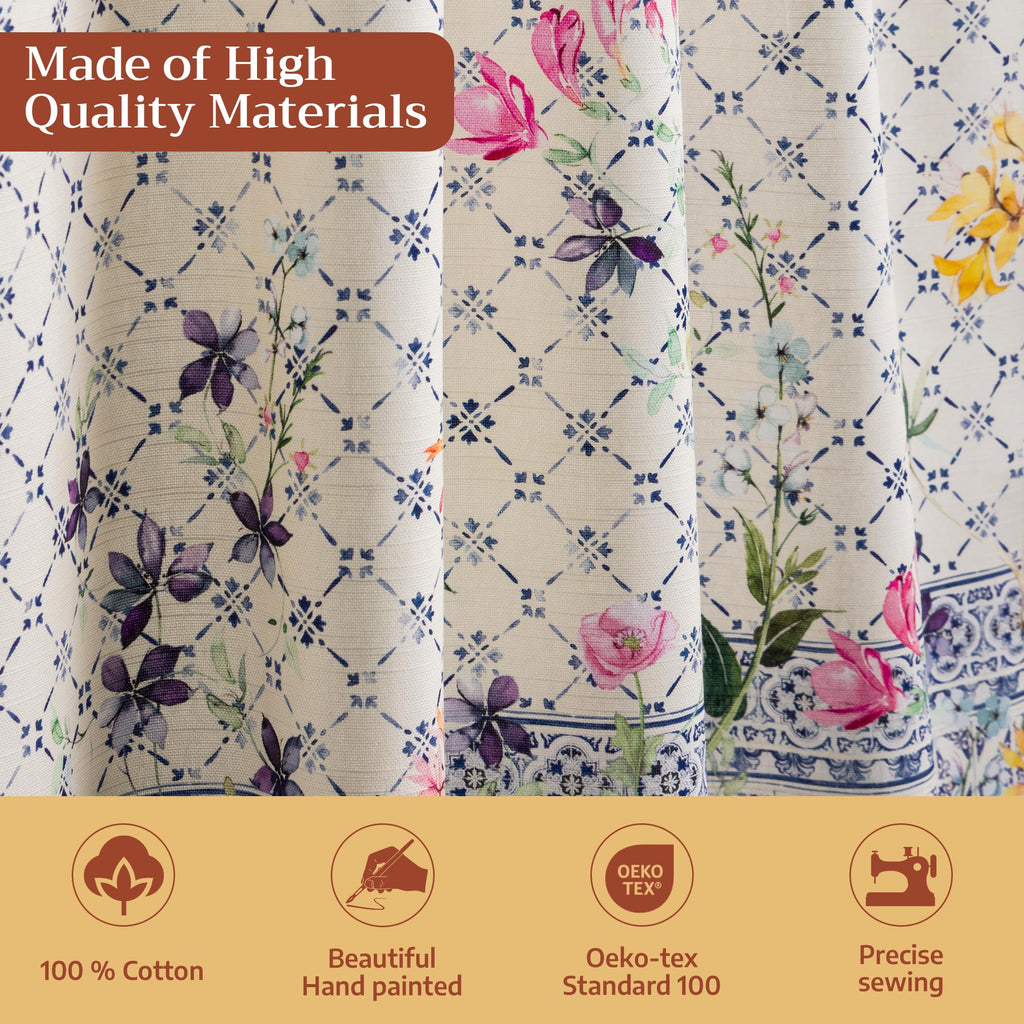 Faience Kitchen Curtains