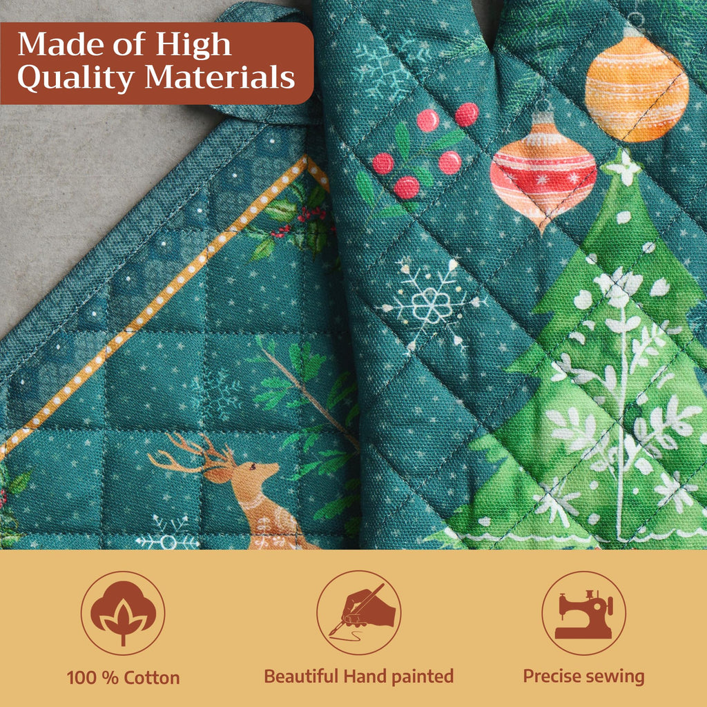 Hygge Christmas Oven Mitts + Pot Holders