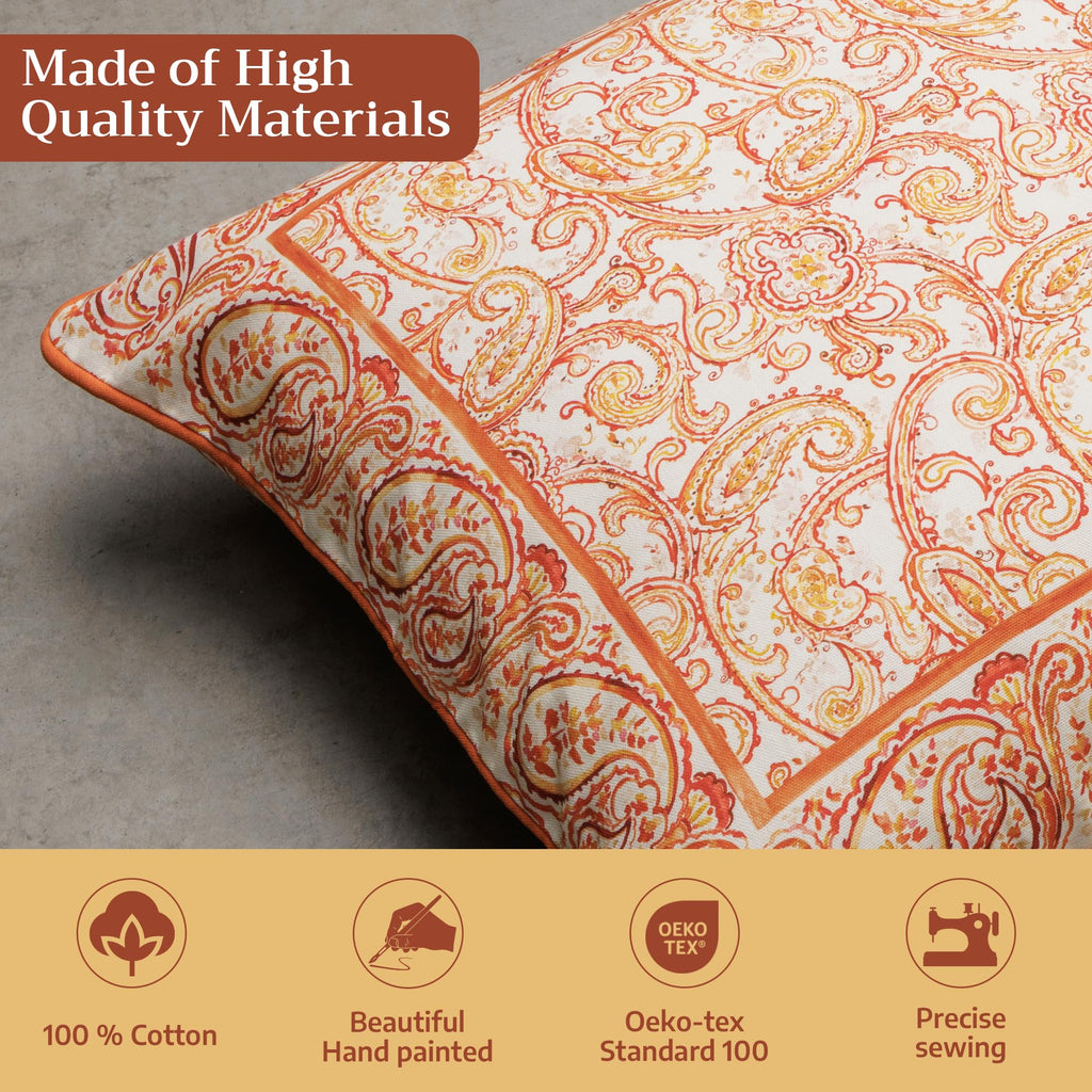 Palatial Paisley Throw Pillow Covers
