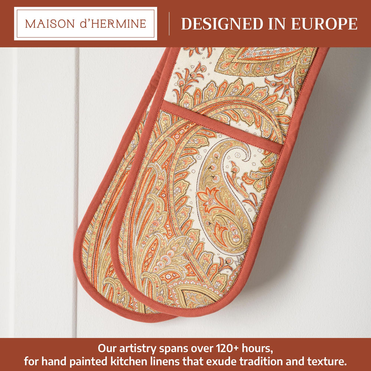 Kashmir Paisley Double Oven Mitts