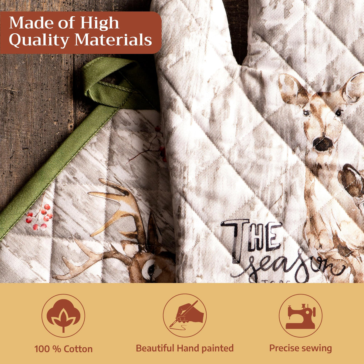 Mountain Life Oven Mitts + Pot Holders