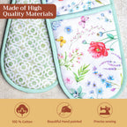 Just Floral Double Oven Mitts