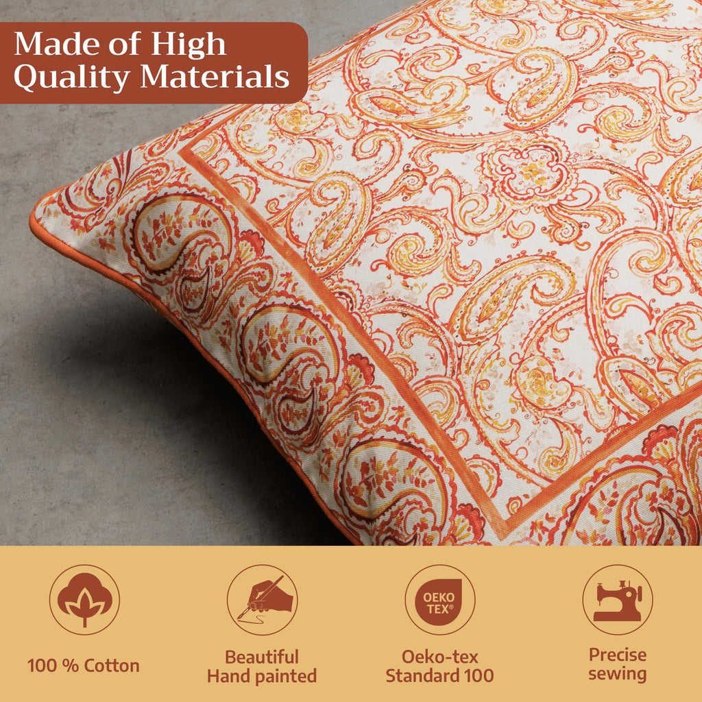 Palatial Paisley Throw Pillow Covers