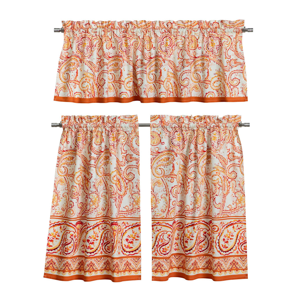 Palatial Paisley Kitchen Curtains