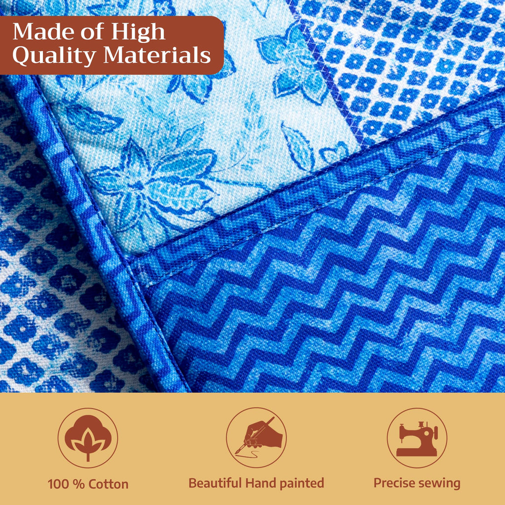 Indigo Love Double Oven Mitts
