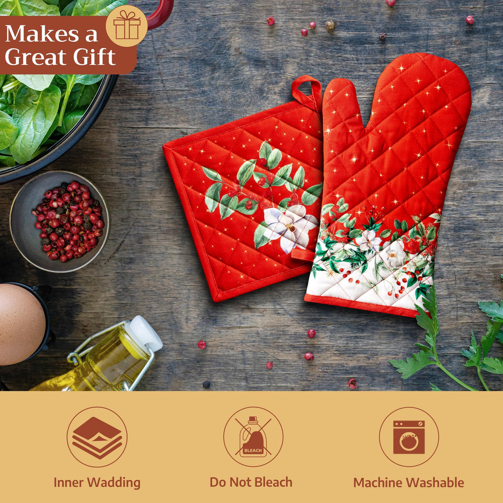 Noel Oven Mitts + Pot Holders