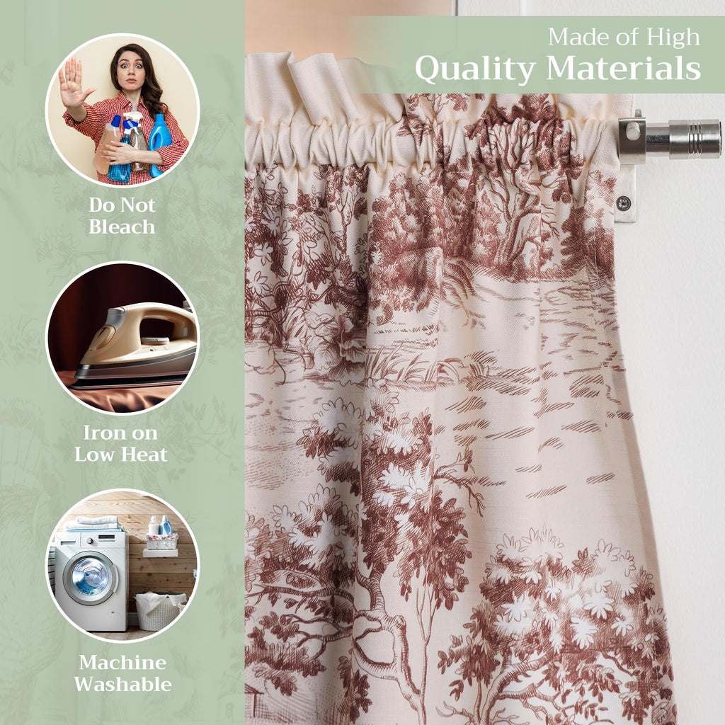 Holy Jouy Kitchen Curtains