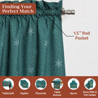 Hygge Christmas Kitchen Curtains