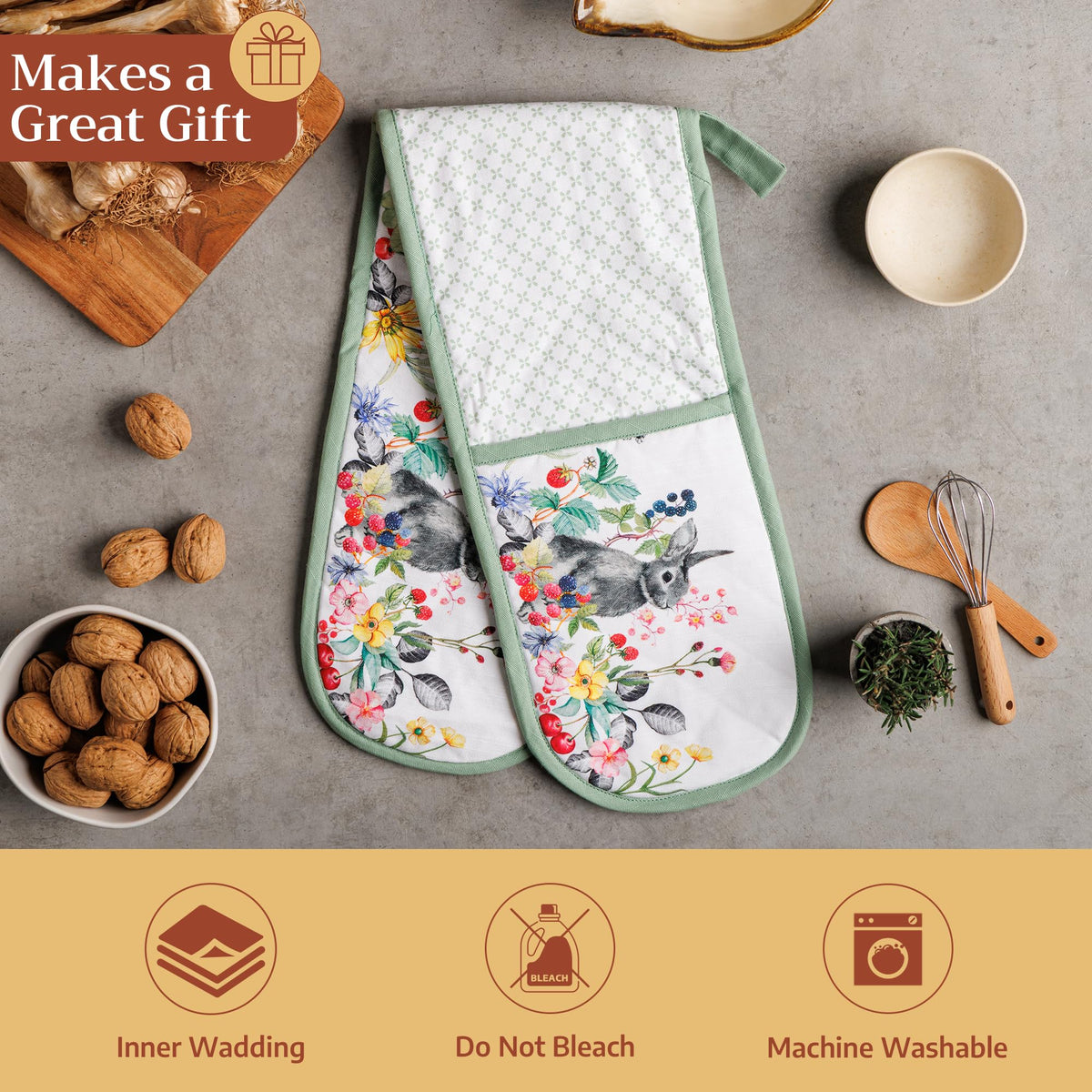 Printemps Double Oven Mitts