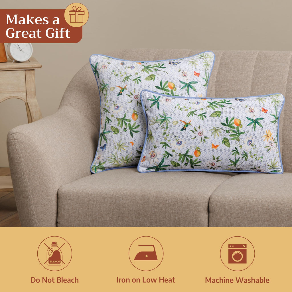 Passiflora Throw Pillow Covers