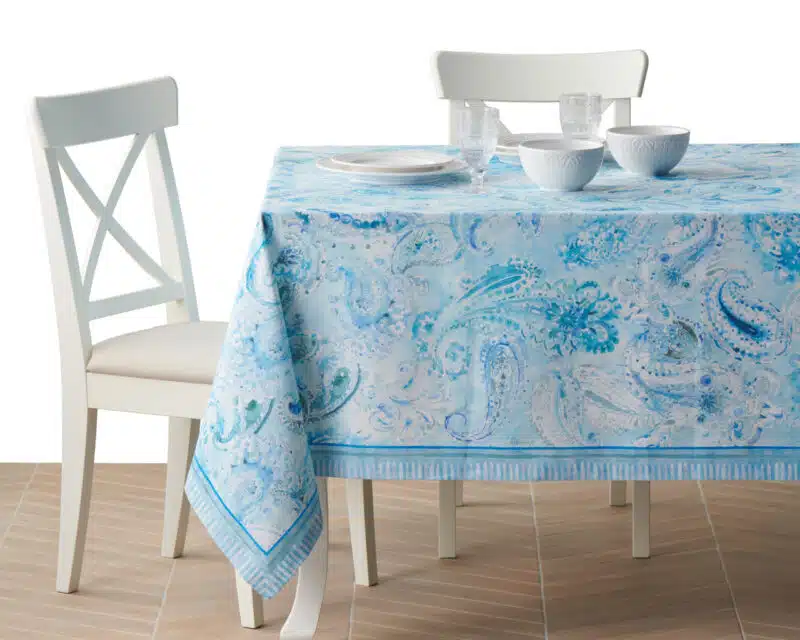 Paisley Blues Tablecloth
