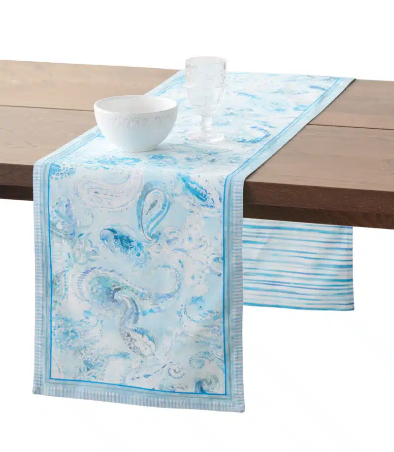 Paisley Blues Table runner