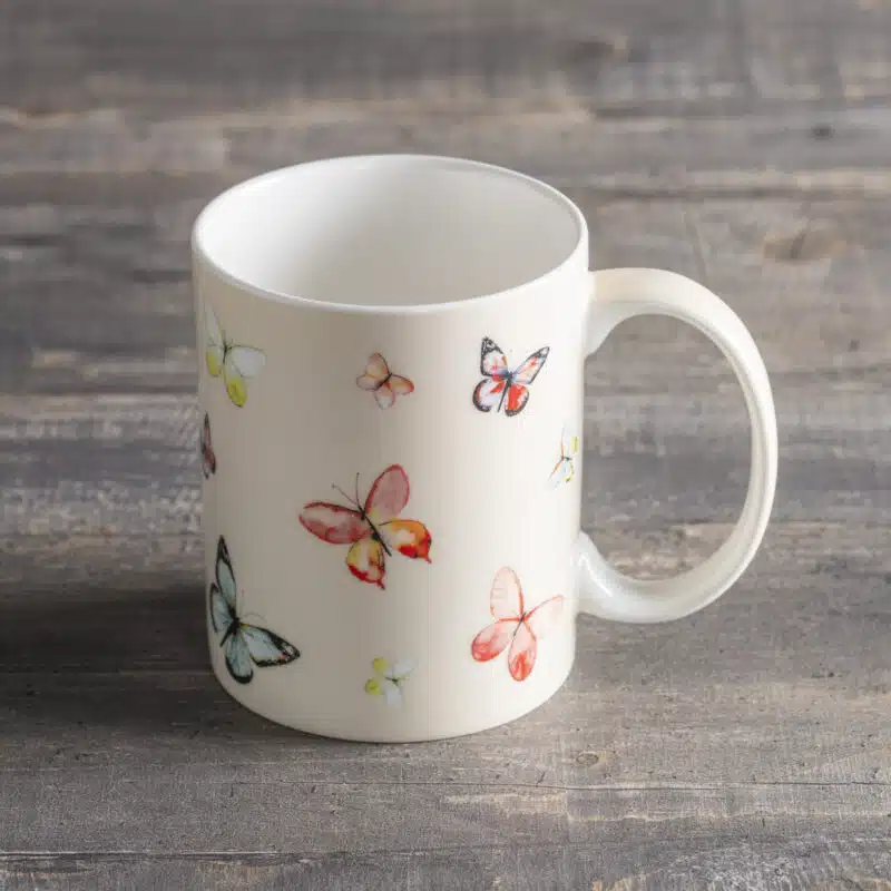 Botanical Fresh Butterflies Single Mug