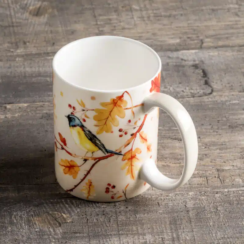 Oak Leaves -Robin Loves Berries Single Mug